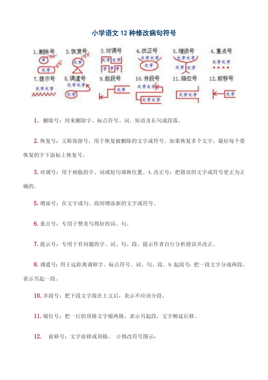小学语文12种修改病句符号2_第1页