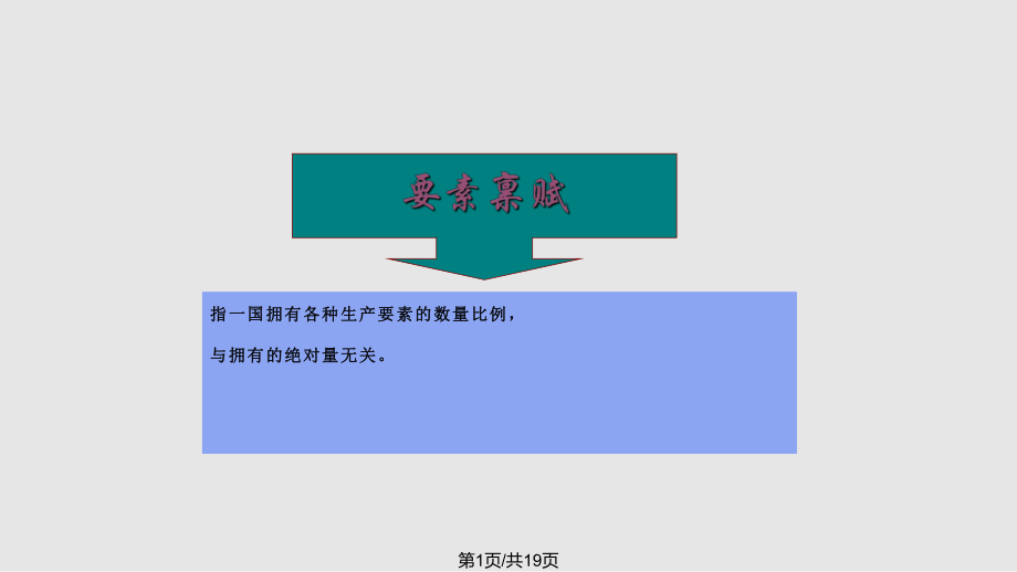 要素禀赋理论分析_第1页