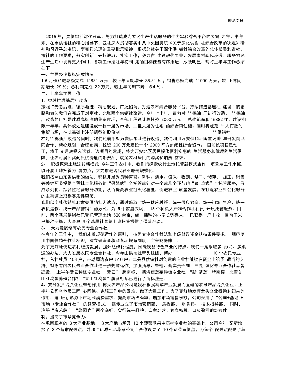 供销社工作总结_第1页