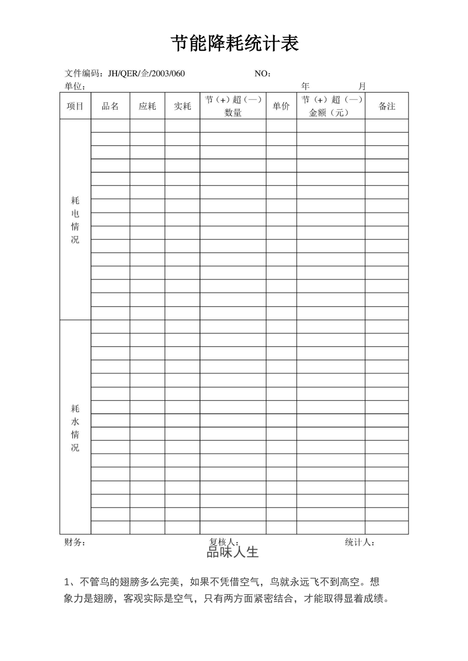 节能降耗统计表._第1页