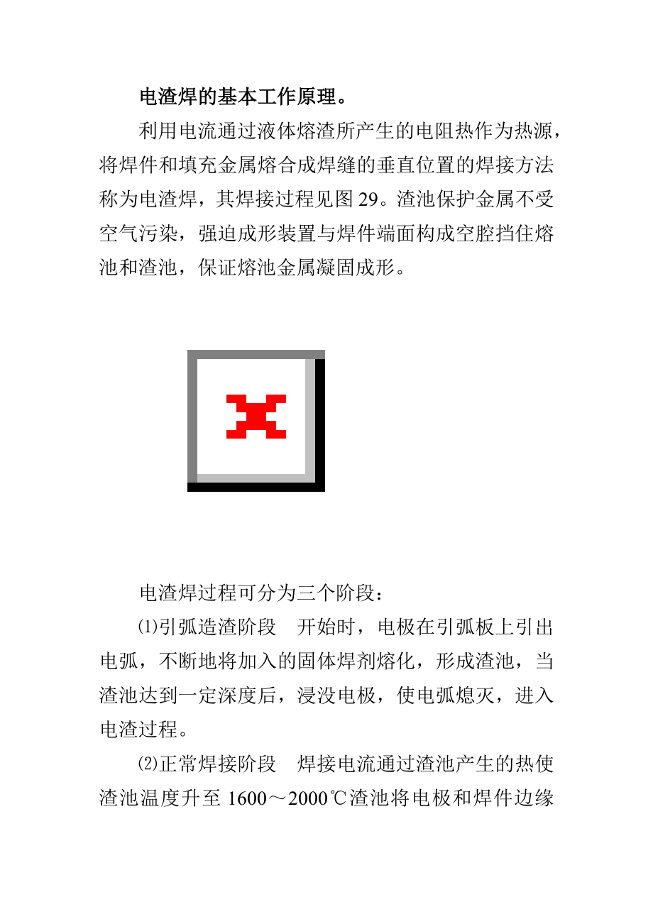 电渣焊的基本工作原理_第1页