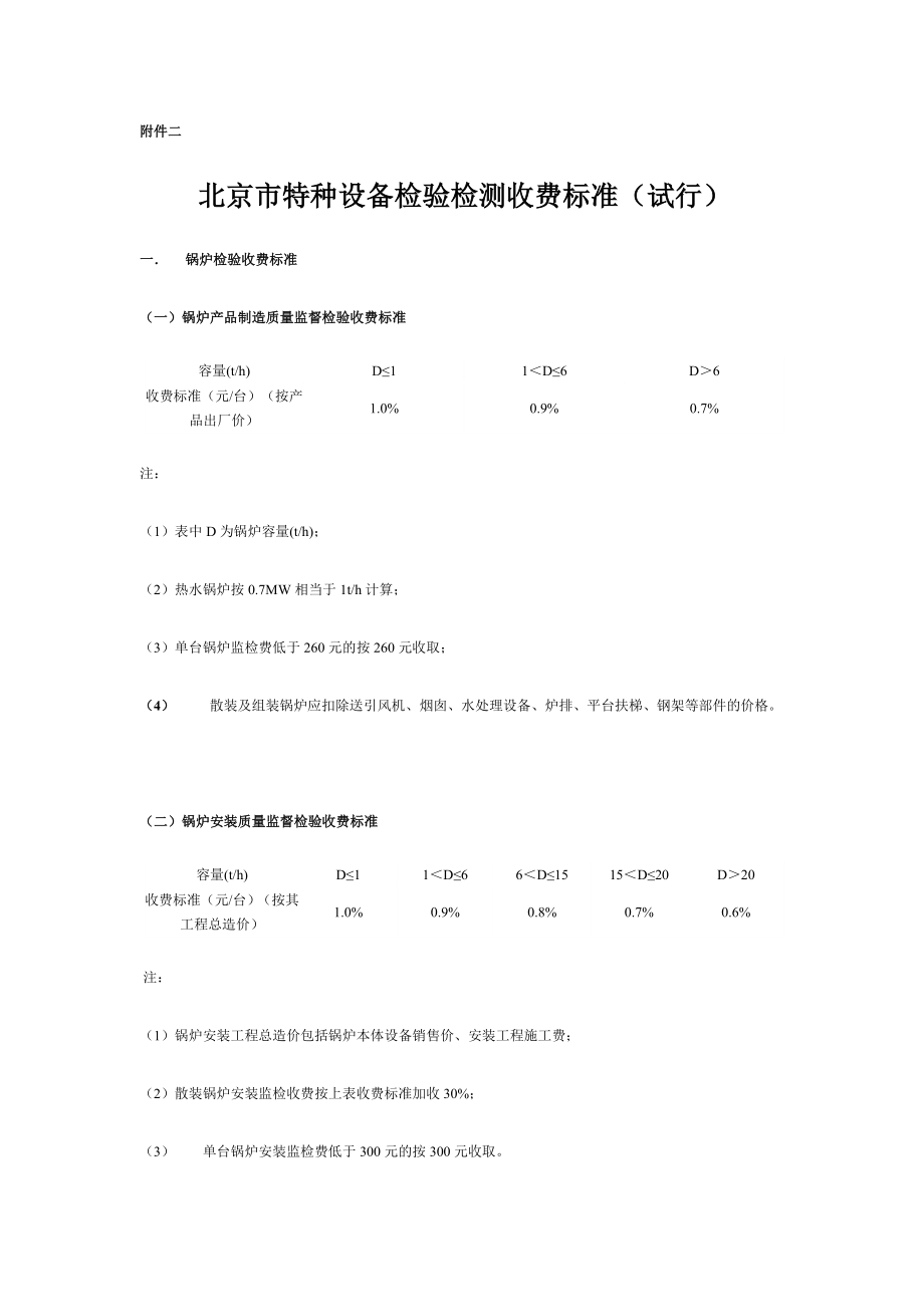 北京市特种设备检验检测收费标准_第1页