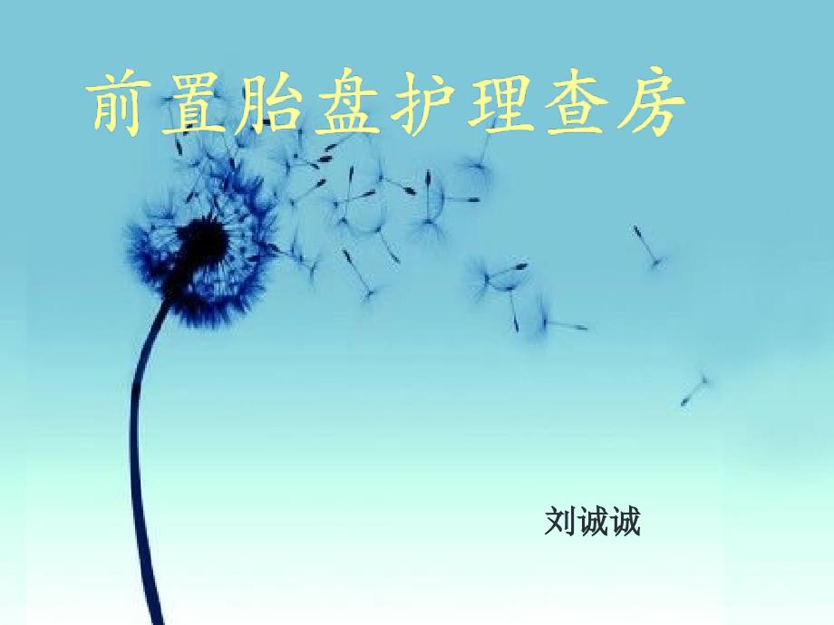 前置胎盘护理查房课件_第1页