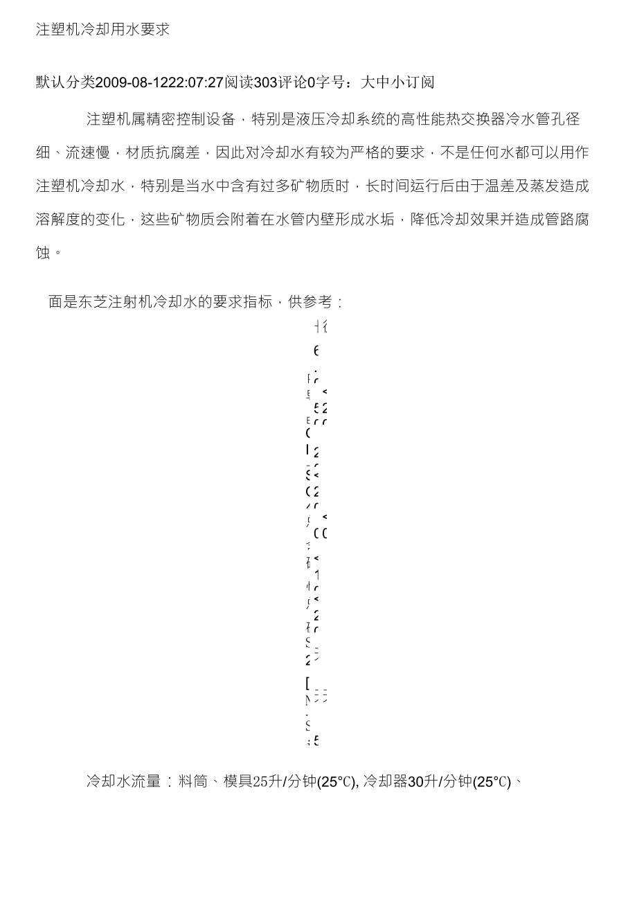 注塑机冷却用水要求_第1页