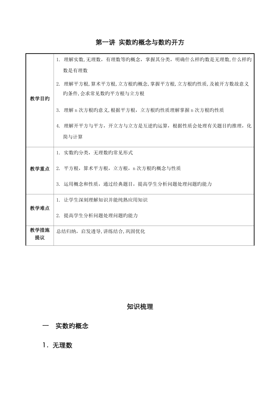 实数的概念及开平方_第1页