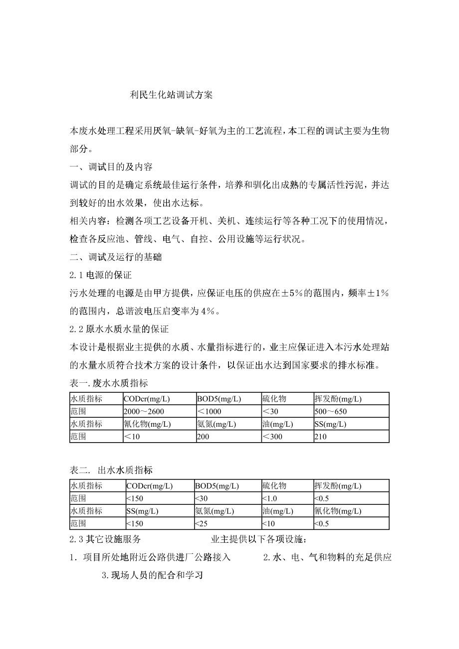 废水调试全过程_第1页