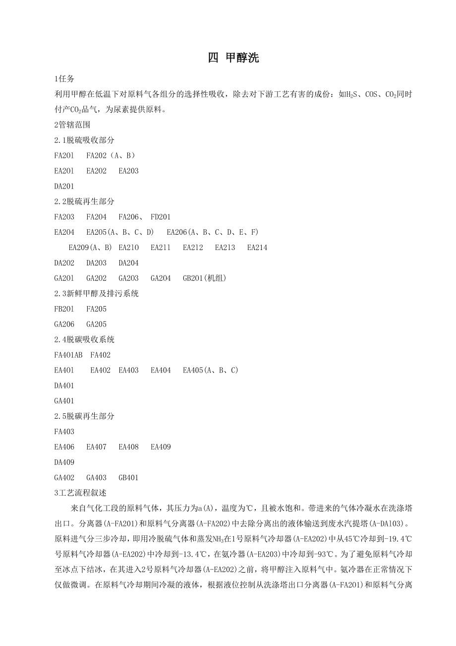 合成氨装置操作规程(中）_第1页