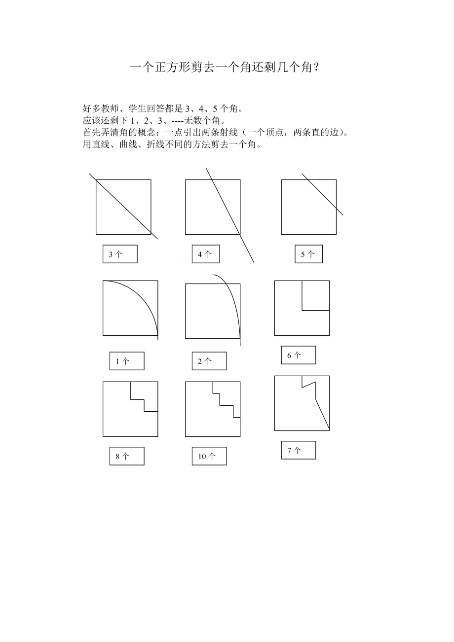 一个正方形剪去一个角还剩几个角？ (3)_第1页