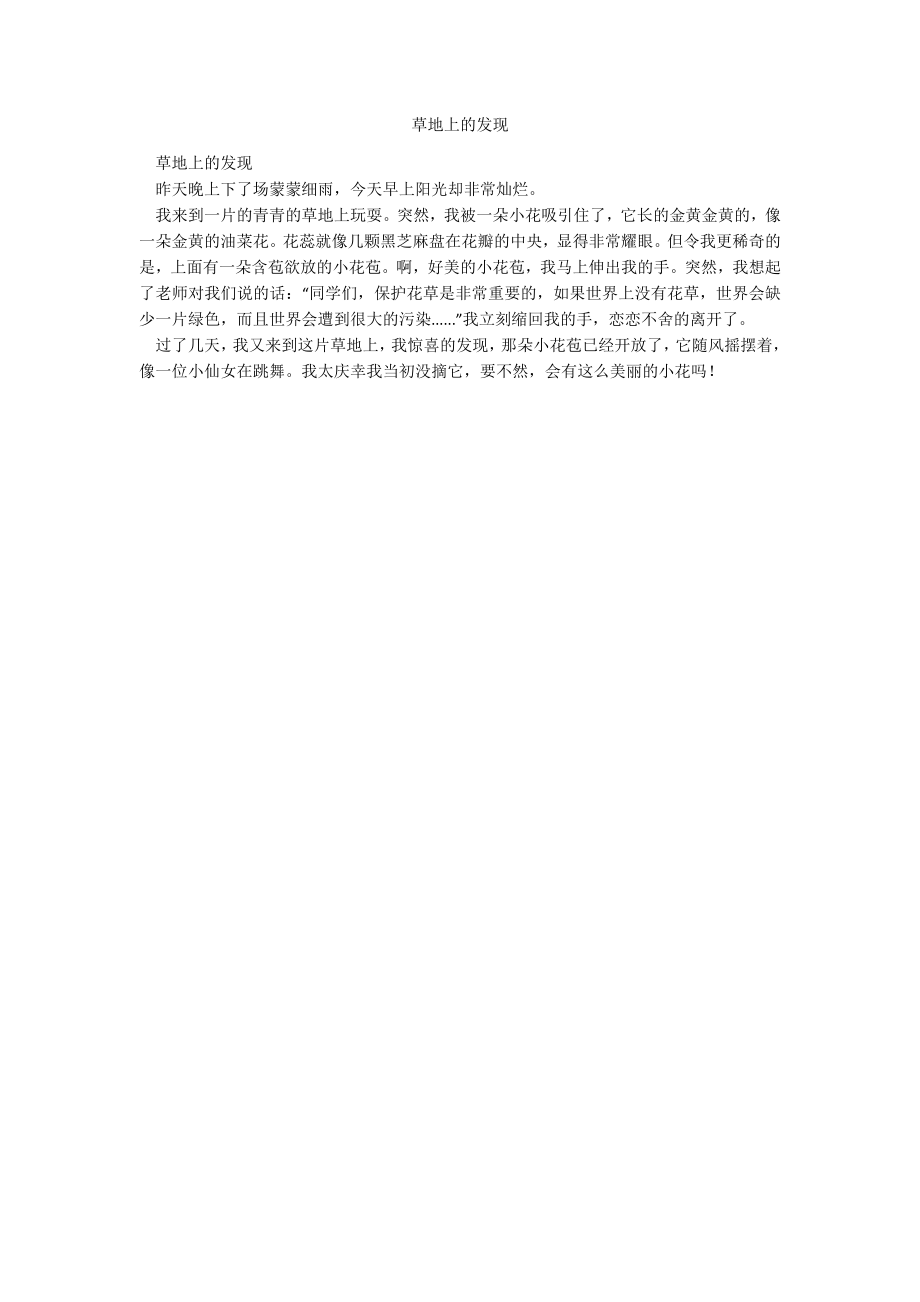 草地上的发现_第1页