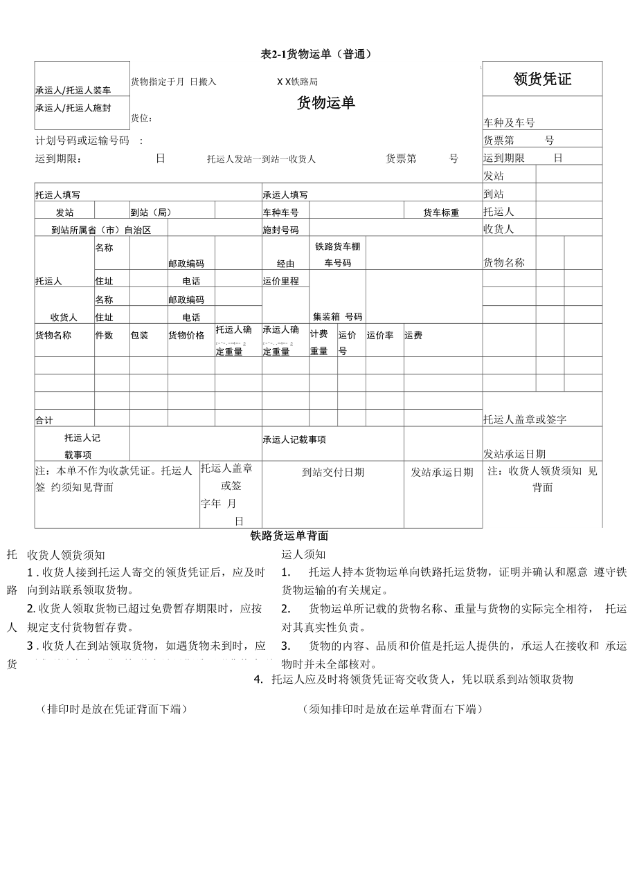 铁路货运单证汇总_第1页