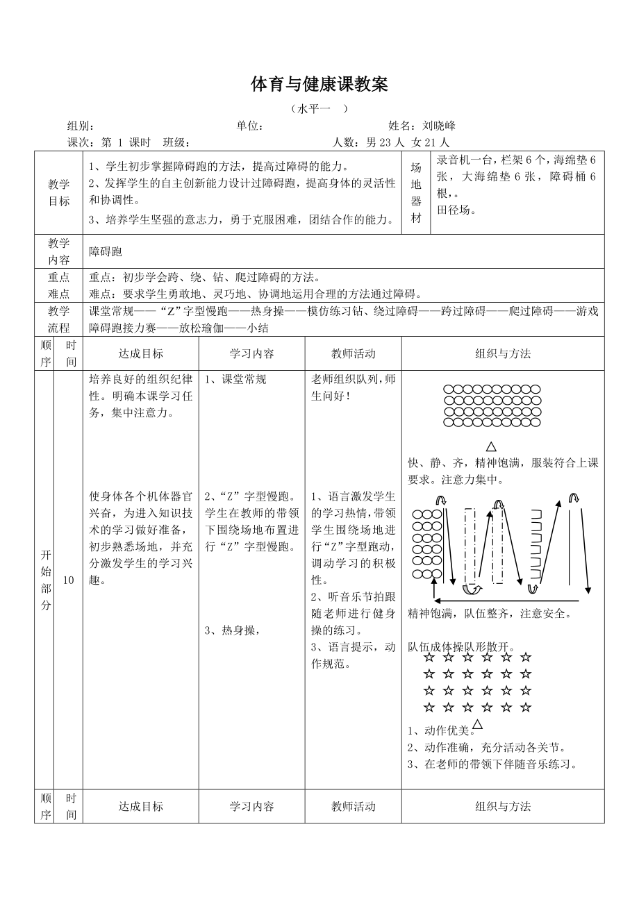 体育与健康课教案[37]_第1页
