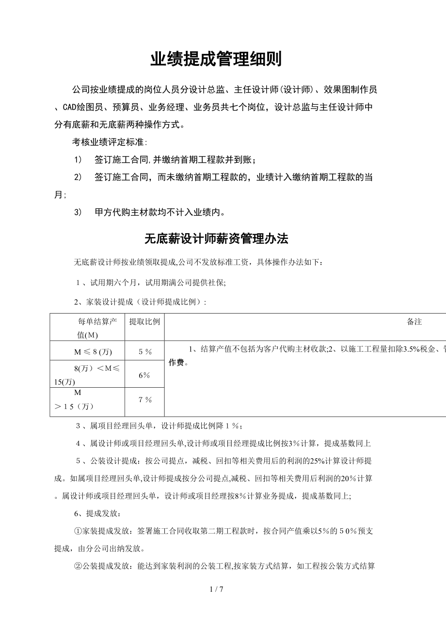 业绩提成管理细则_第1页