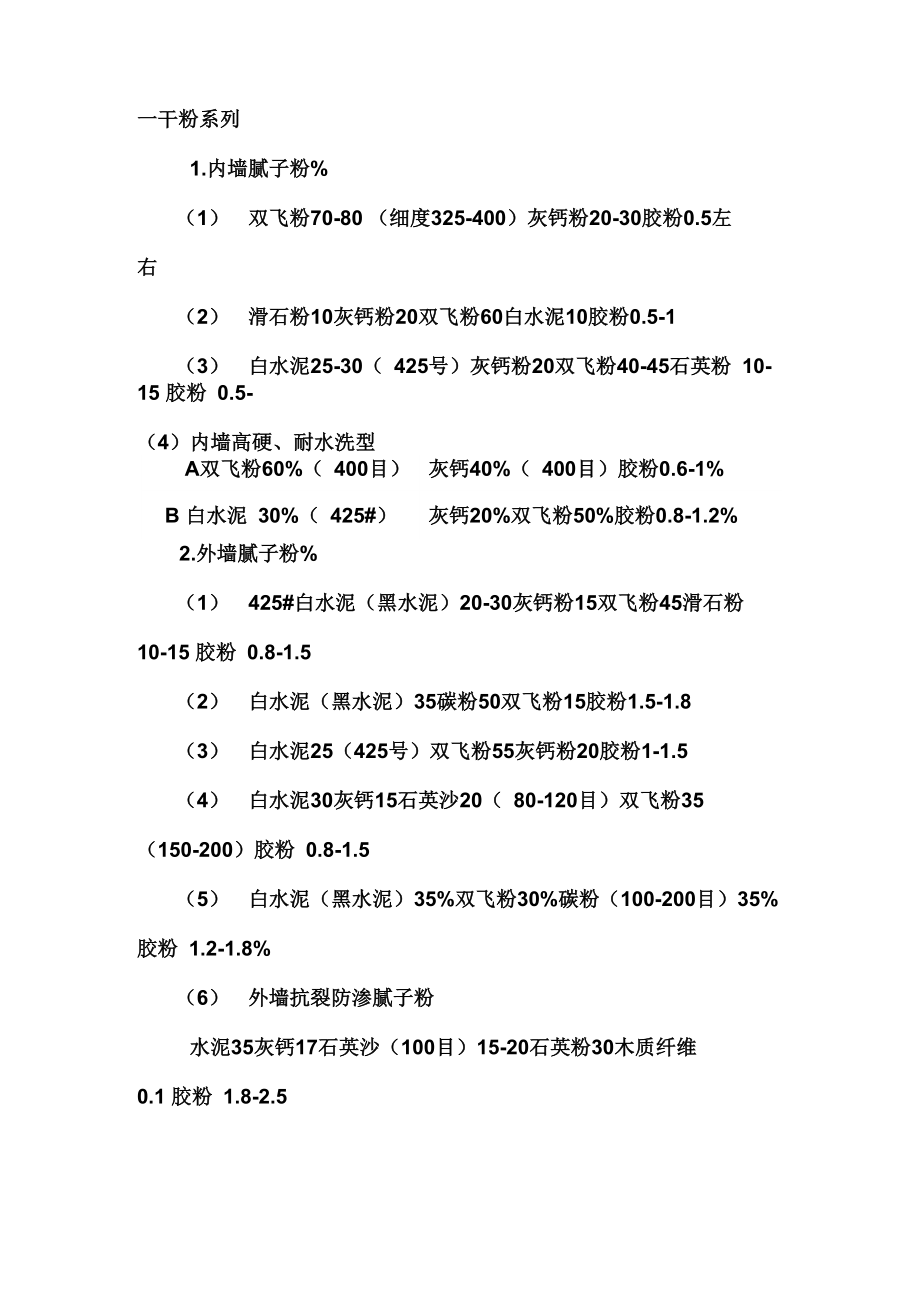 腻子粉配方_第1页