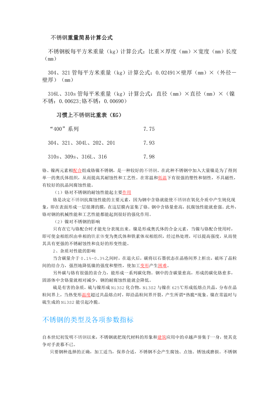不锈钢重量简易计算公式_第1页