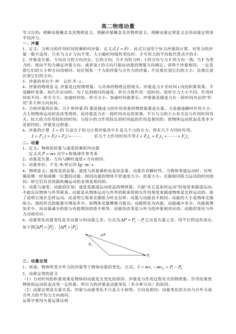 高二物理动量.doc_第1页