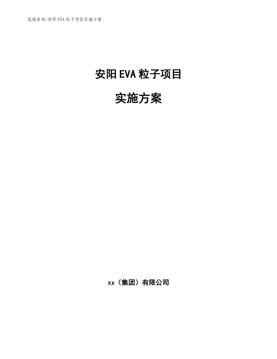 安阳EVA粒子项目实施方案_第1页