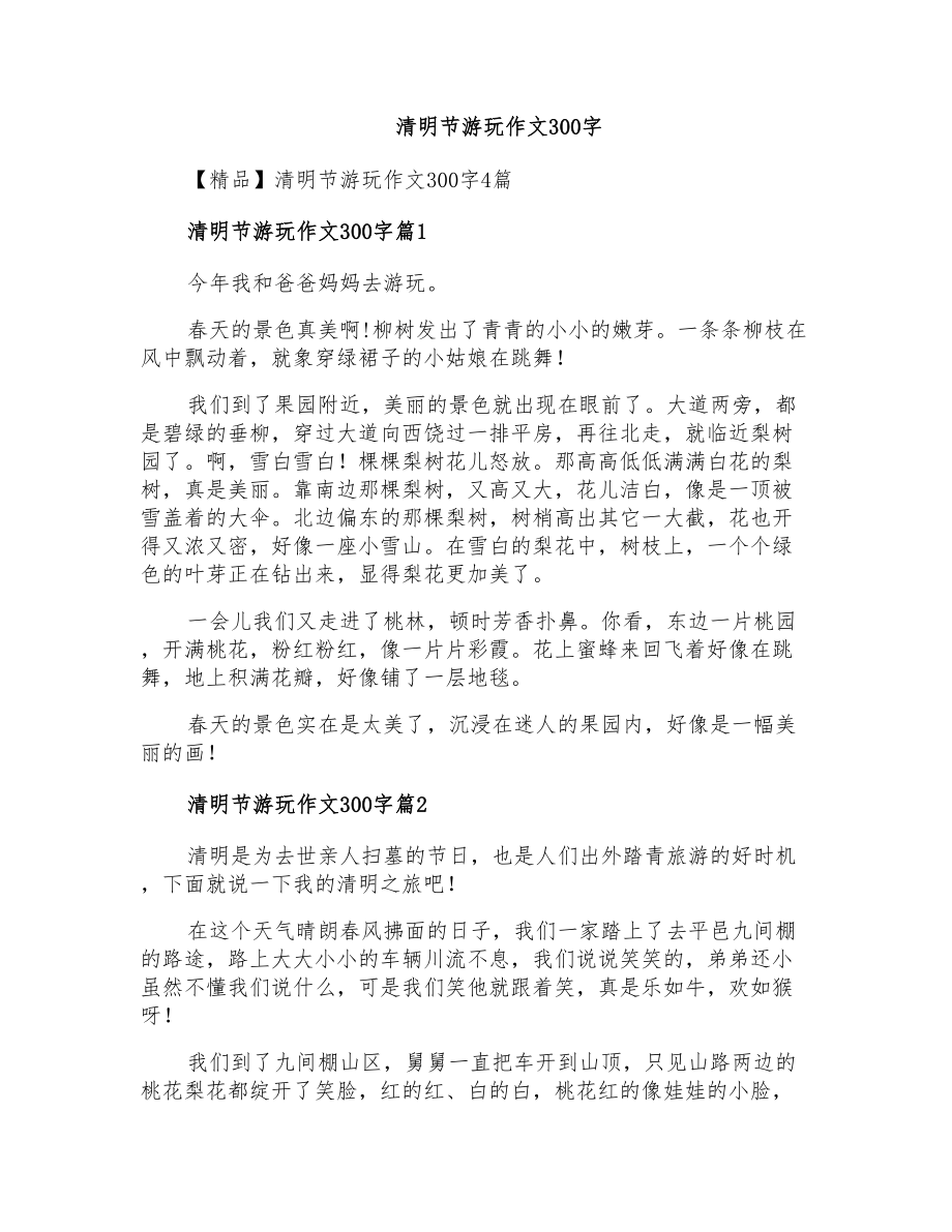 清明节游玩作文300字_第1页