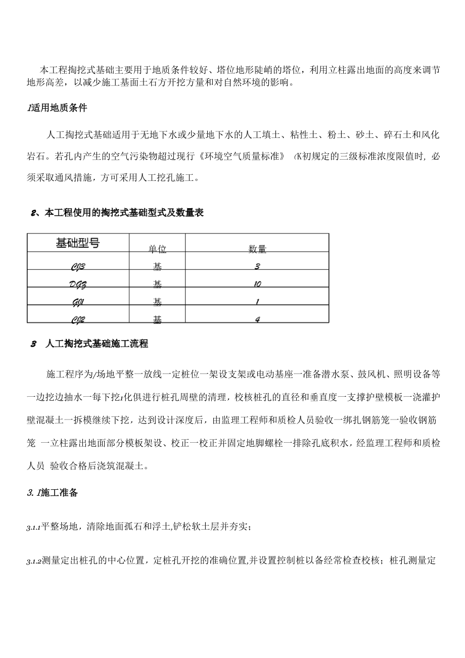 人工掏挖式基础施工方案_第1页