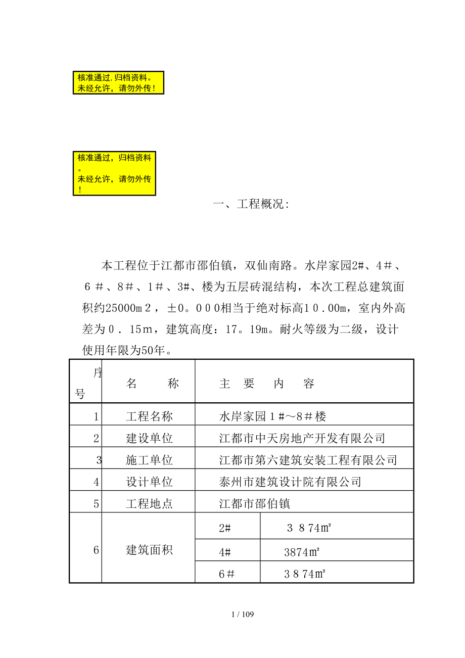 水岸家园工程施工组织方案_第1页