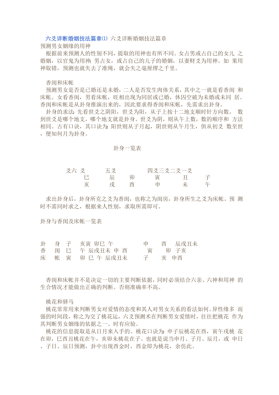 六爻详断婚姻技法篇章_第1页