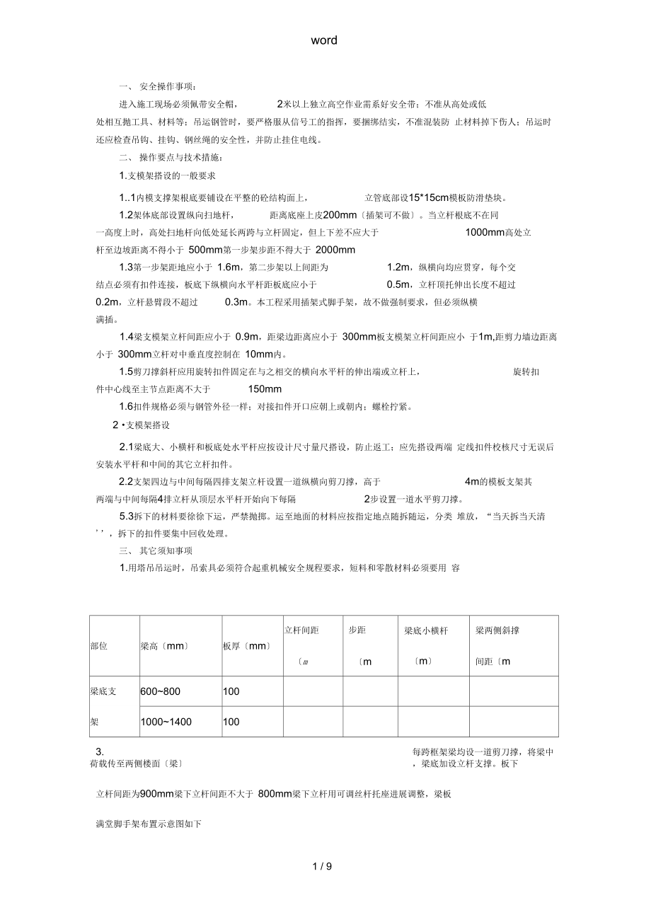 实用模板支撑架修_第1页