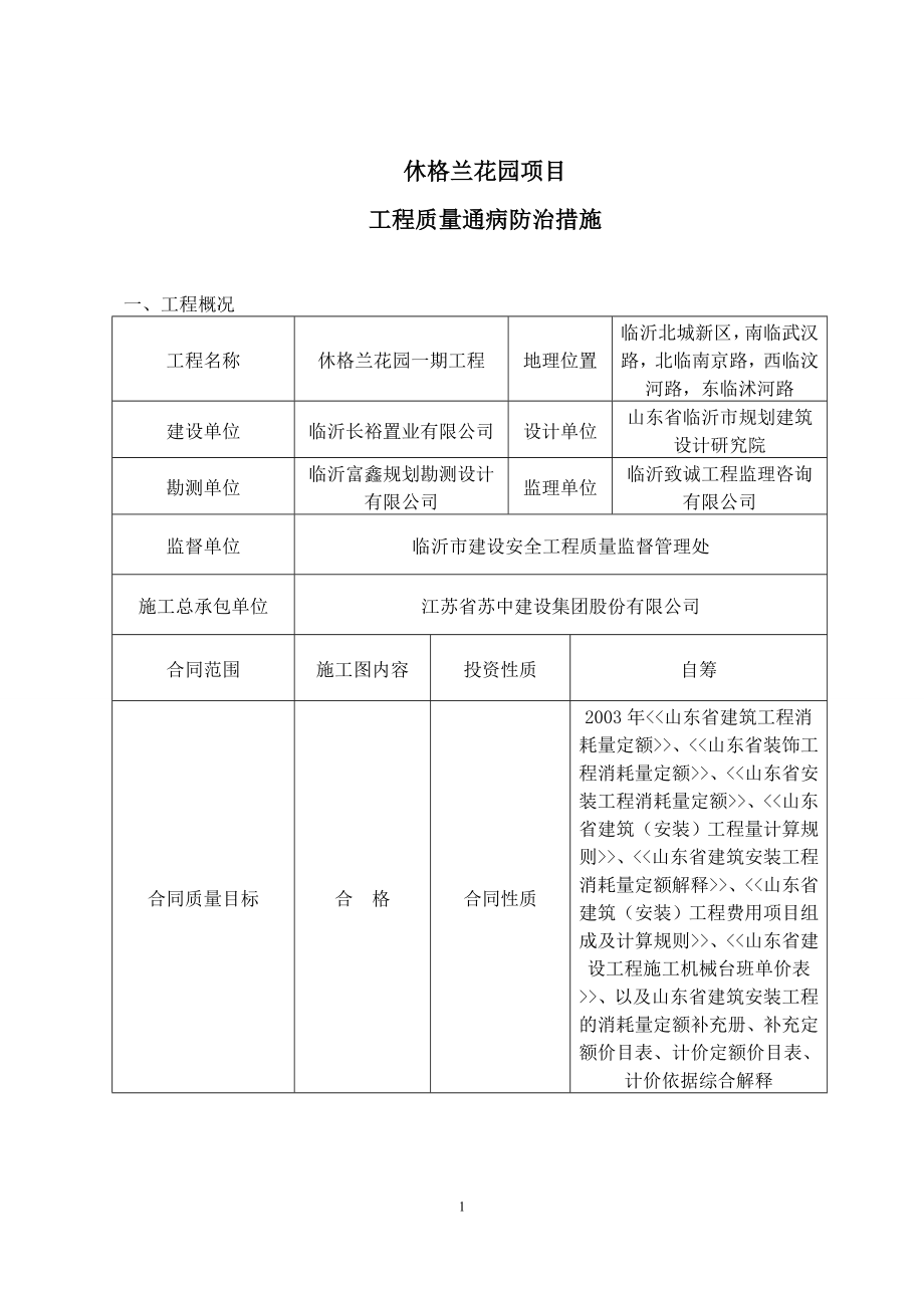 休格兰花园质量通病防治措施_第1页