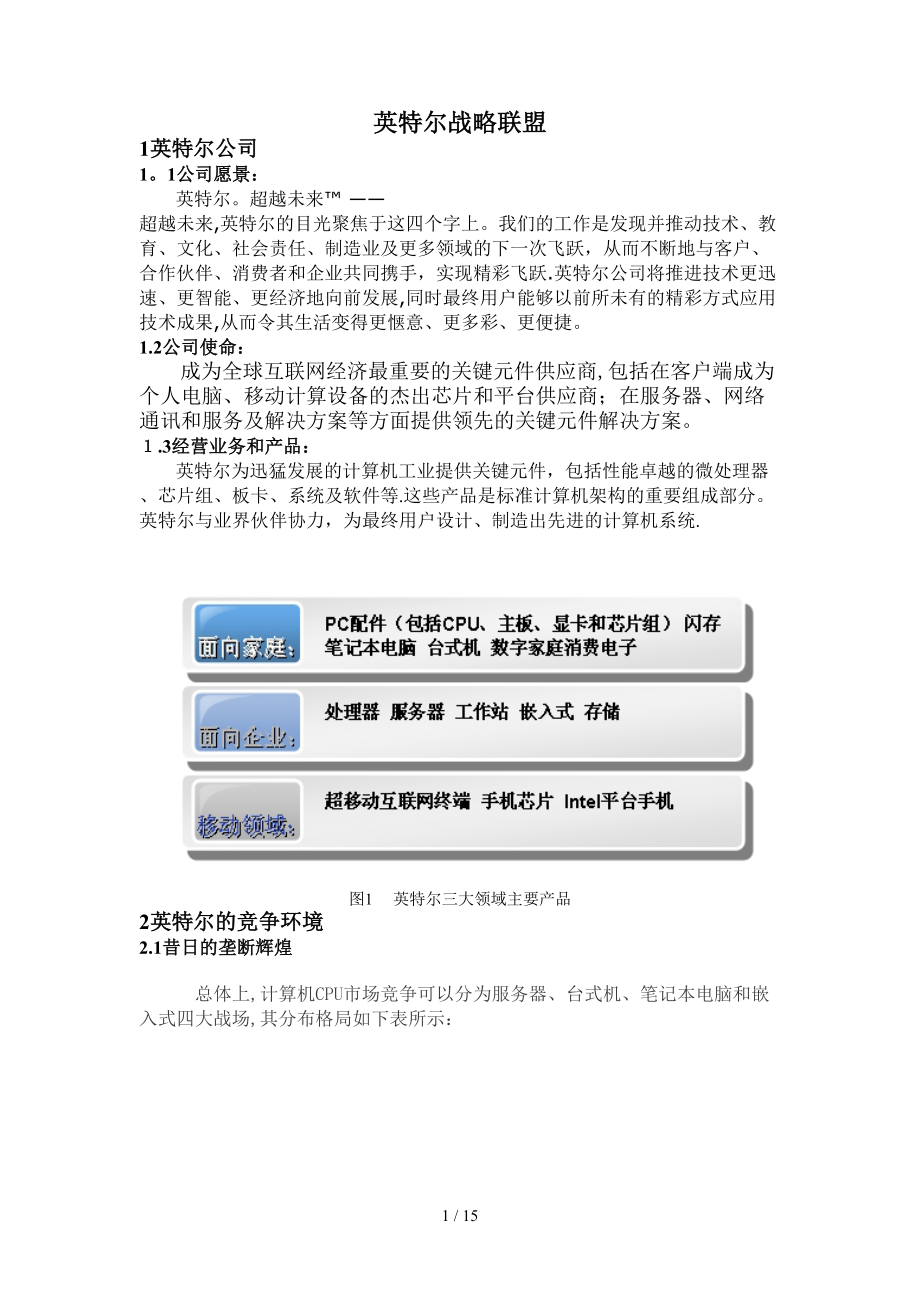 英特尔战略联盟_第1页
