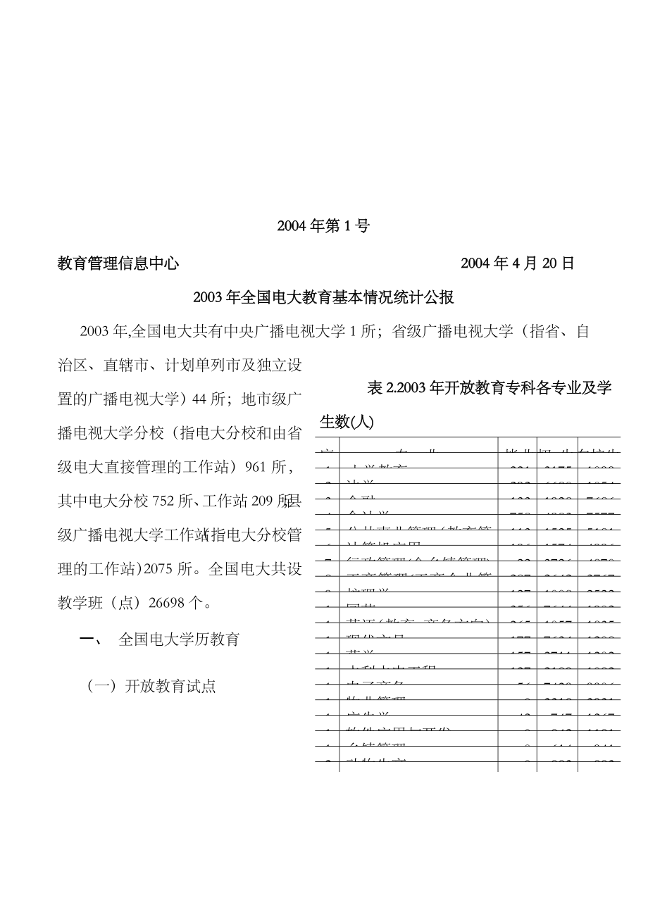 2023年电大教育基本情况统计公报_第1页