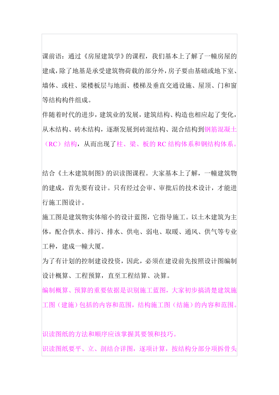 初学建筑工程预算_第1页