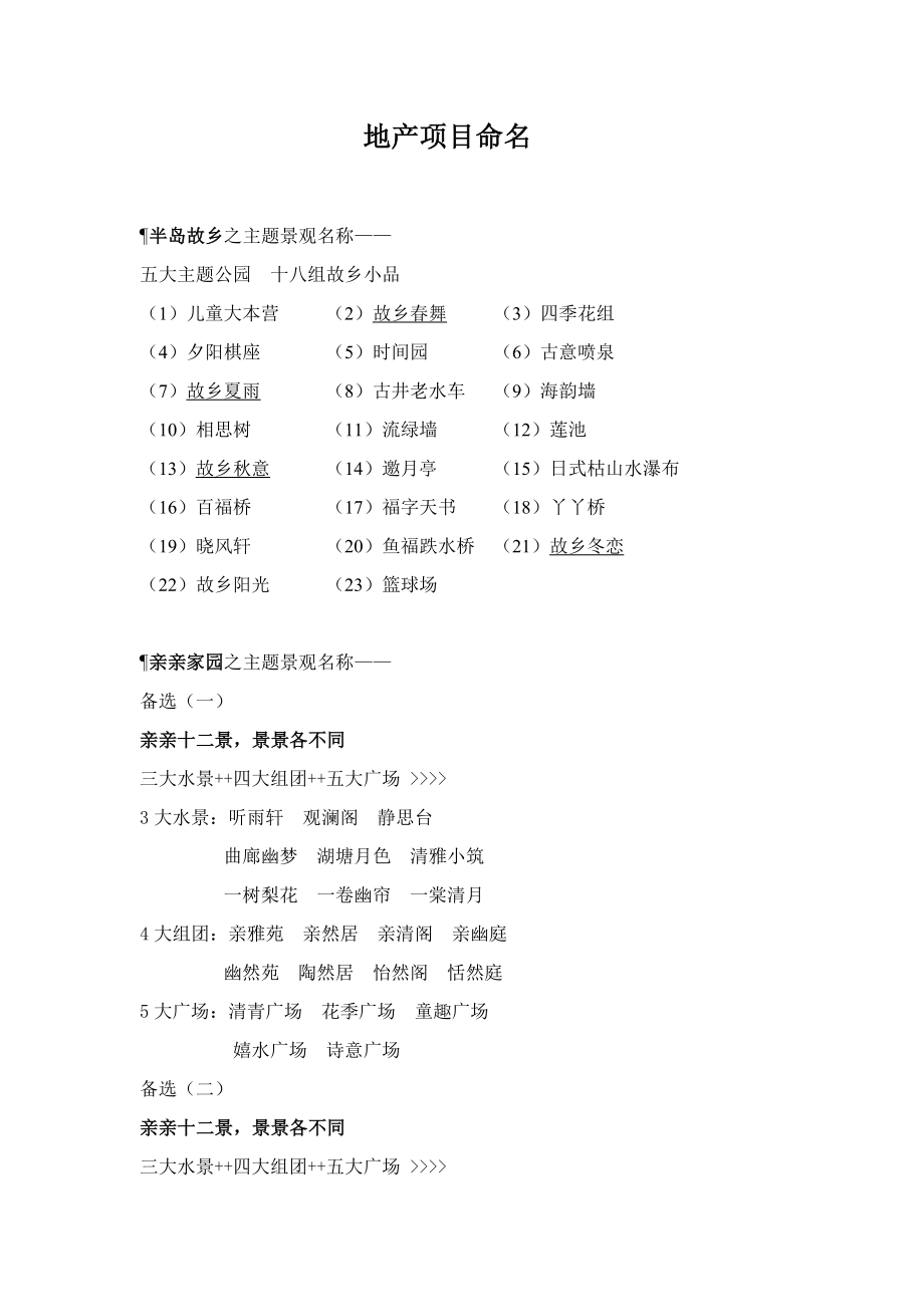 楼盘命名大全_第1页