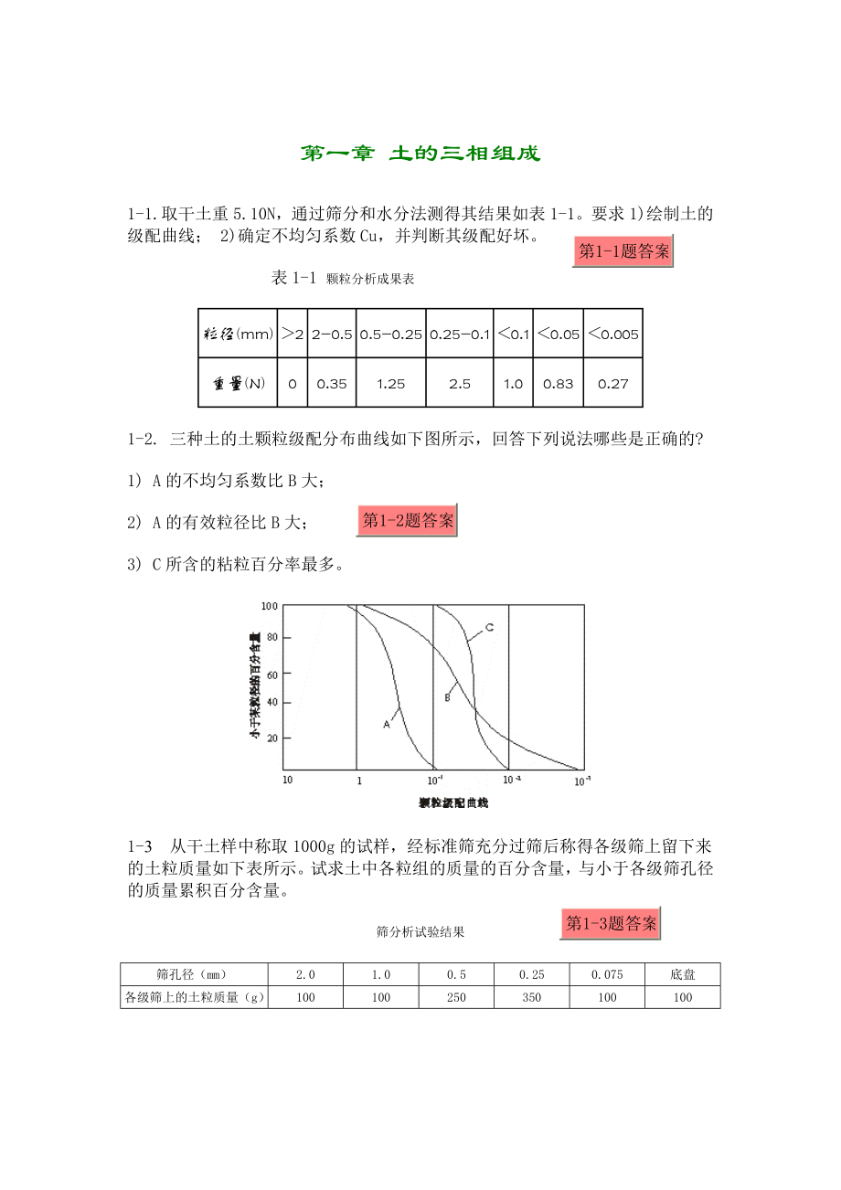土力学期末复习习题_第1页