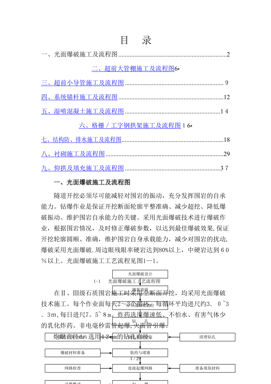 隧道施工工艺及流程图_第1页