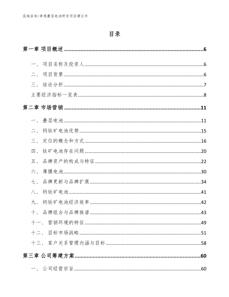 孝感叠层电池研发项目建议书参考模板_第1页