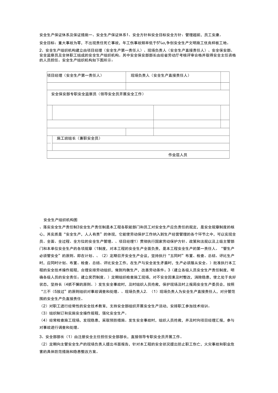 施工安全生产保证体系_第1页