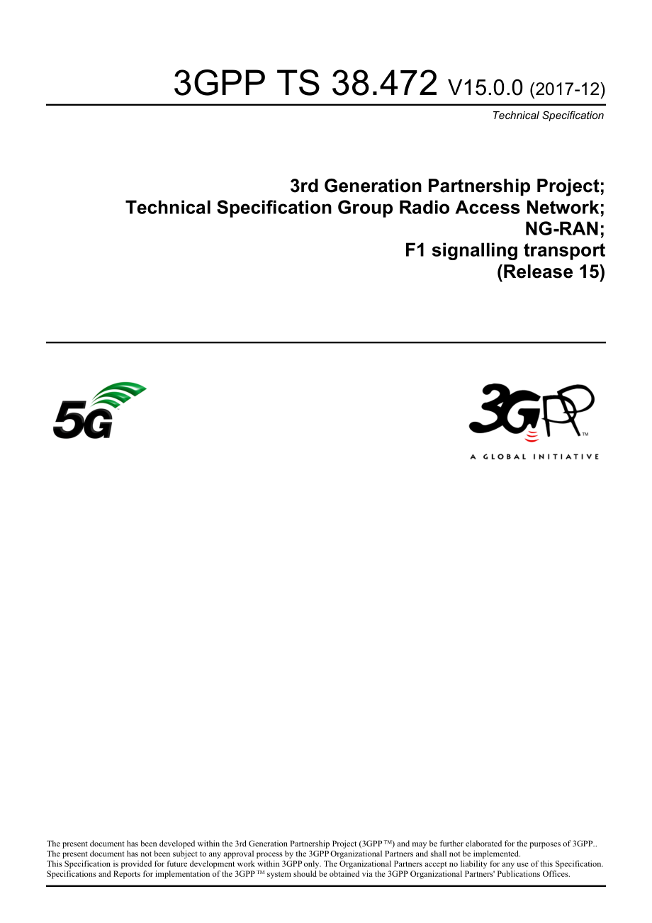 3GPP规范-R15-TS38系列NR38472-f00_第1页