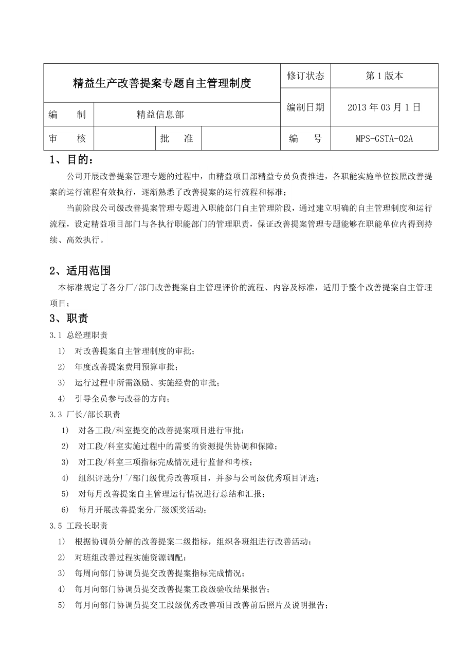 公司级改善提案自主管理制度20130305_第1页