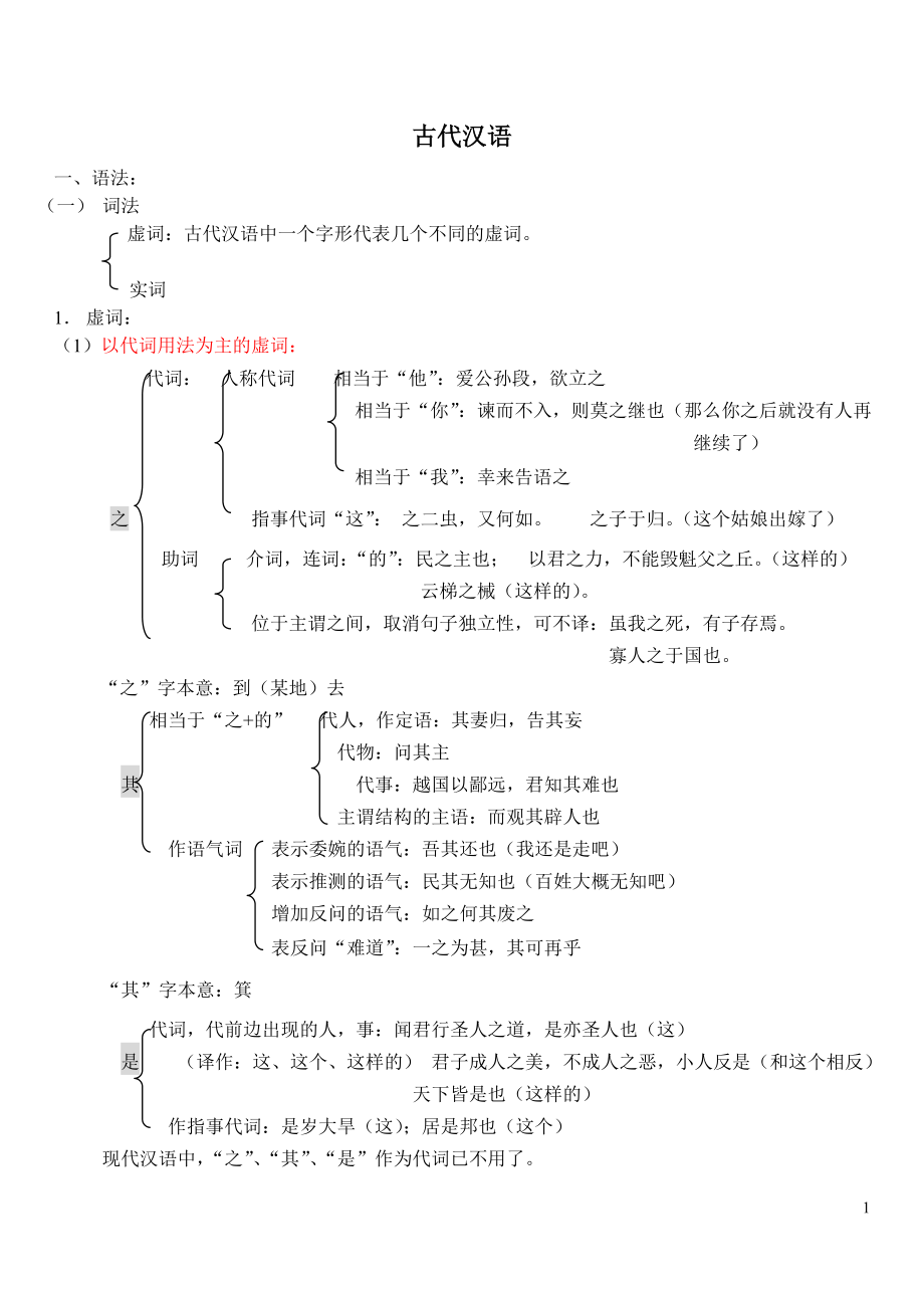 古代汉语笔记-(2)_第1页