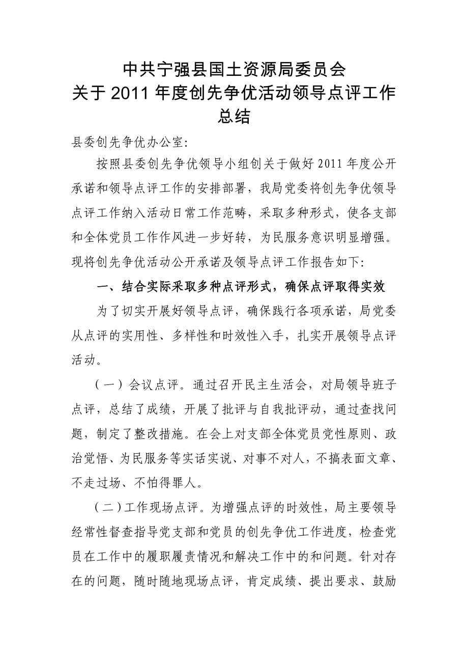 领导点评活动工作总结_第1页
