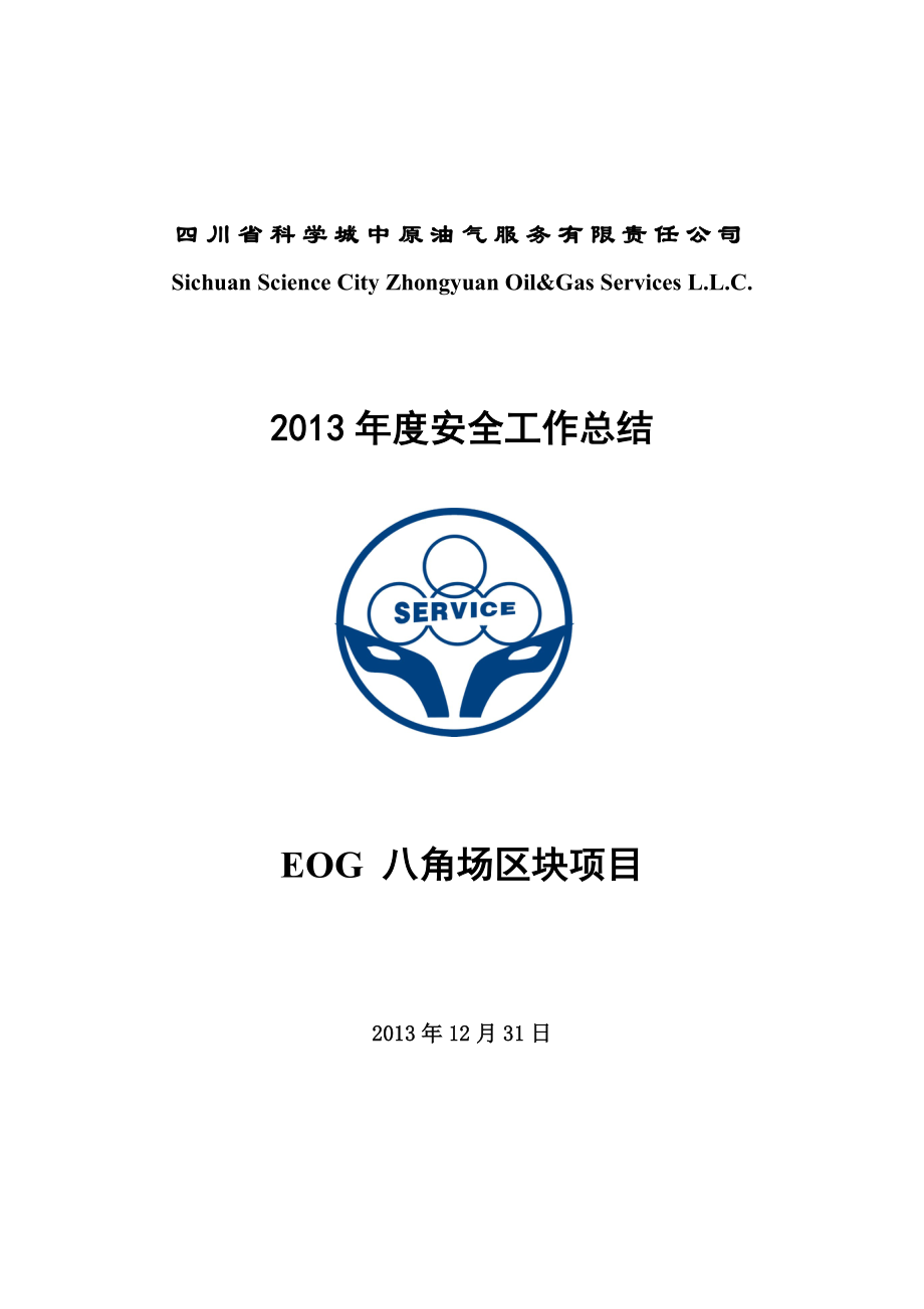 2013年hse工作总结_第1页