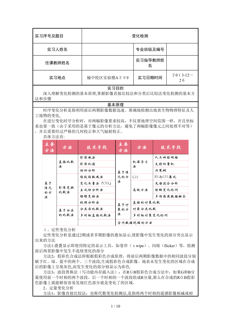 实习9、变化检测_第1页