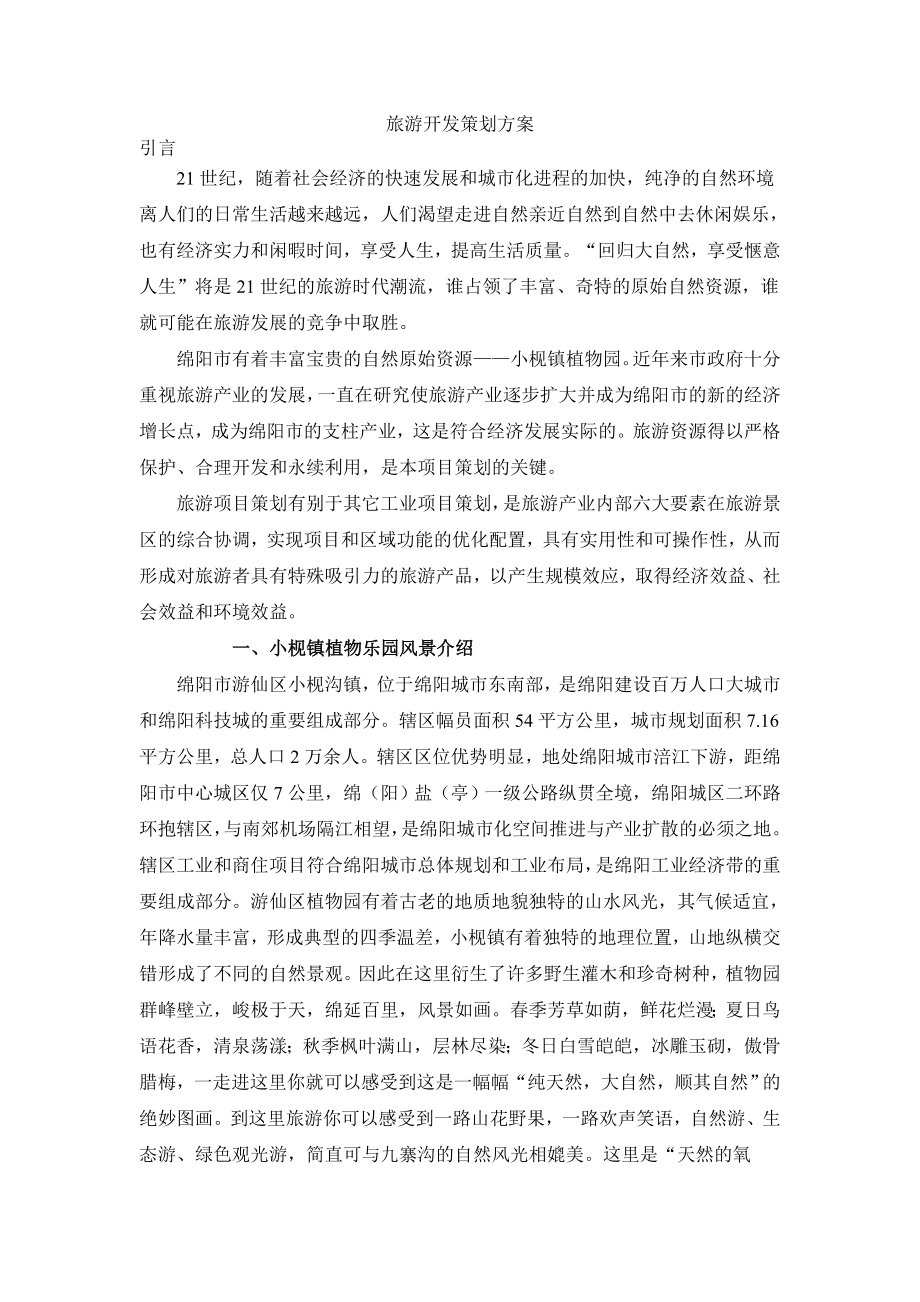 旅游开发策划方案_第1页