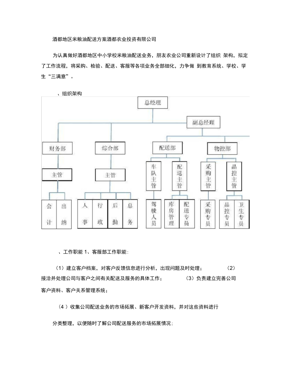 配送实施方案实施计划书设计、应急处置预案等(定)(精)_第1页
