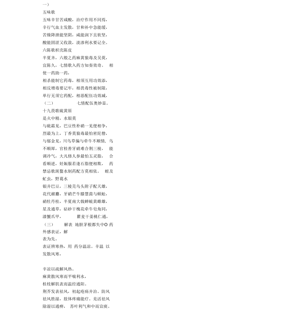 中药名口诀_第1页