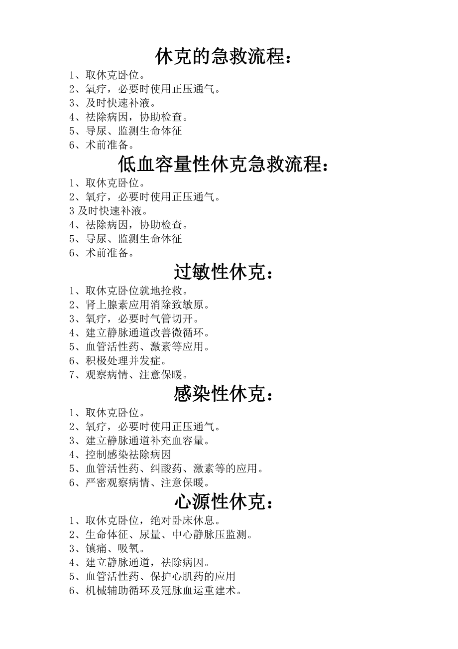 休克的处理流程_第1页