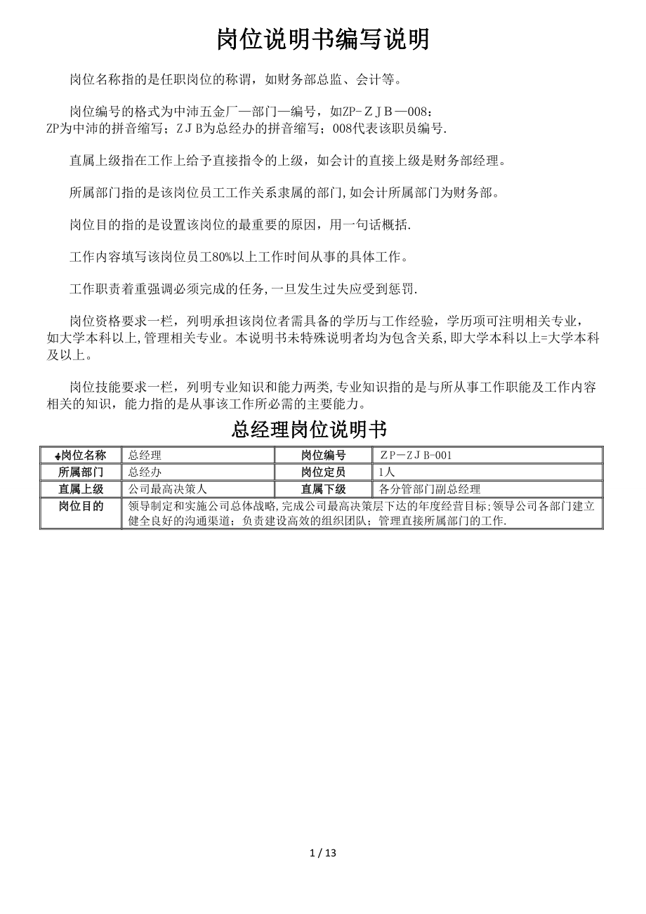 工厂岗位职责_第1页