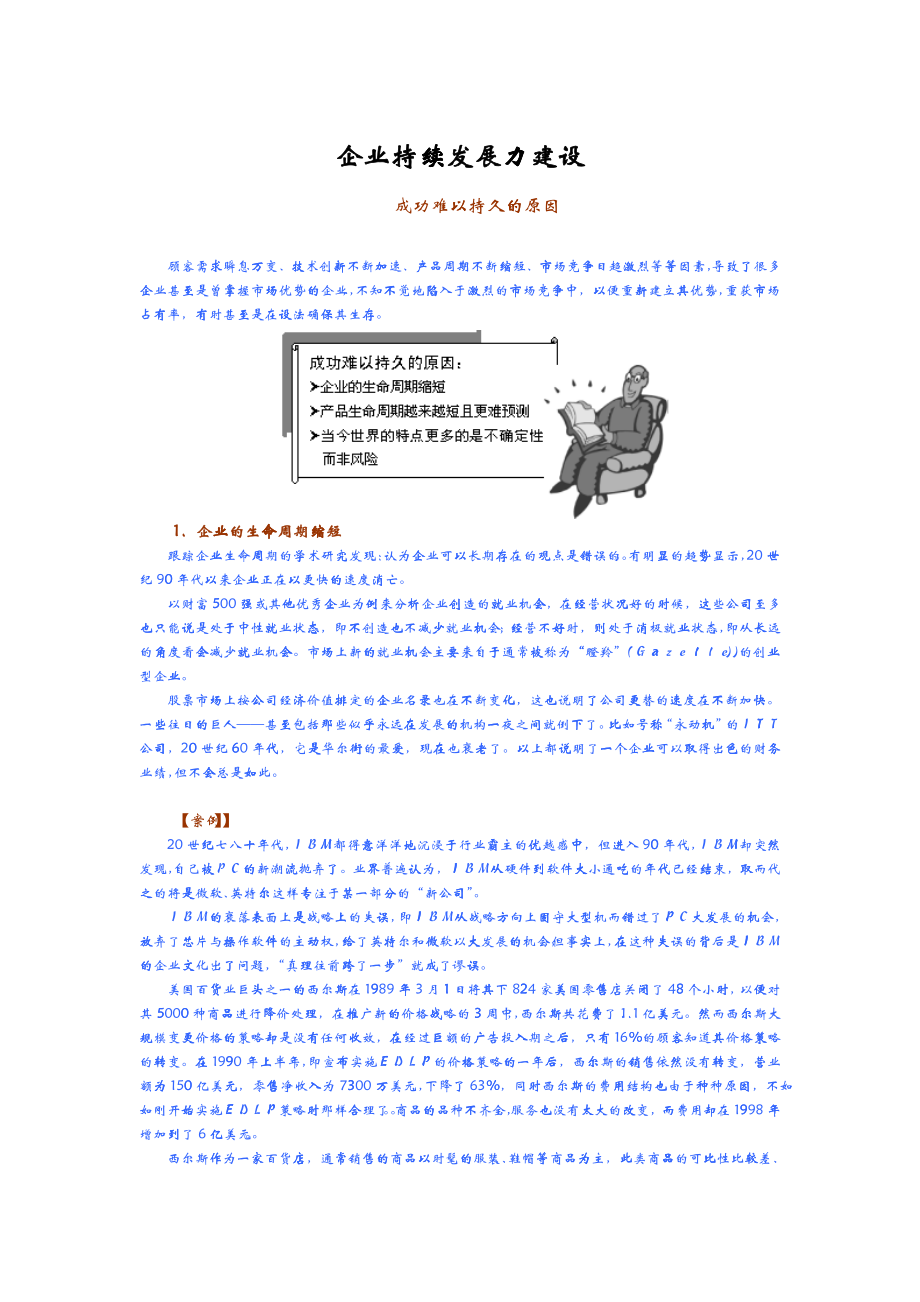 企业的持续发展力建设_第1页